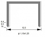Пластиковая скоба S/05-25 (по 100,80/5,04 тыс. шт.) 6,4мм., тыс. шт.