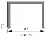 Пластиковая скоба SH/05-37 (по 100,80/5,04 тыс. шт.) 9,5мм., тыс. шт.