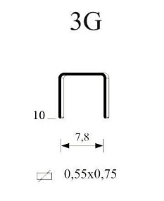 Скоба тип 3G/10