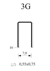 Скоба тип 3G/16