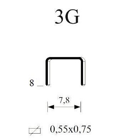 Скоба тип 3G/8