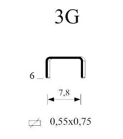 Скоба тип 3G/6