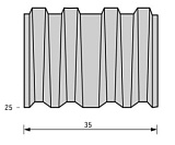 Гофро скоба JUMBO CF/25 Omer