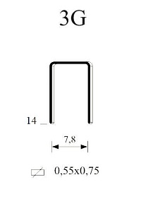 Скоба тип 3G/14