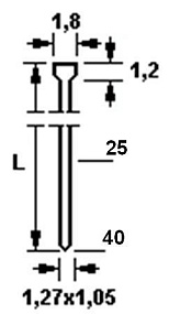 Модель Omer 12.40 G (под штифт диам. 1,0х1,25) для стеклопакетов