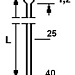 Модель Omer 12.40 G (под штифт диам. 1,0х1,25) для стеклопакетов